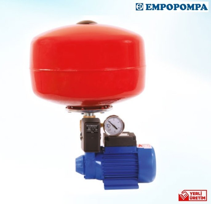 Empo EMH 50    0.5Hp 220V  24 Litre Küre Tanklı Preferikal Paket Hidrofor