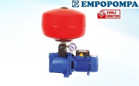 Empo EMH-J  0.85M    0.85Hp 220V  24 Litre Küre Tanklı Jet Paket Hidrofor