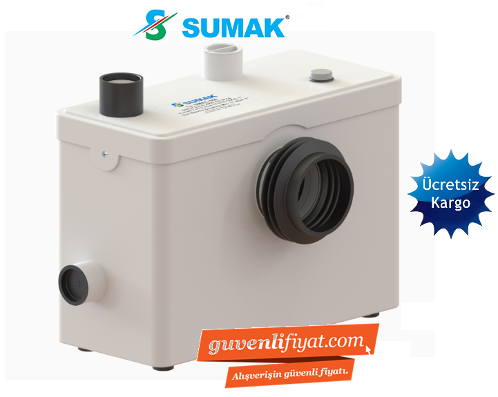 SUMAK SMAC 600 600W 220V KLOZET ARKASI WC ÖĞÜTÜCÜ POMPASI