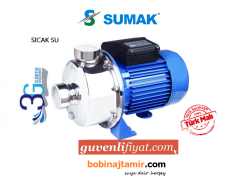 SUMAK SMINOX/K-220/2T-S 2.2HP 380V PASLANMAZ SICAK SU SANTRİFÜJ POMPA