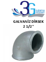 2 1/2 GALVANİZ DİRSEK