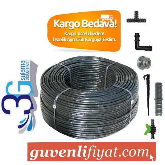 ​16 X 50 CM 400 MT DELİKLİ DAMLAMA BORUSU PAKET 5