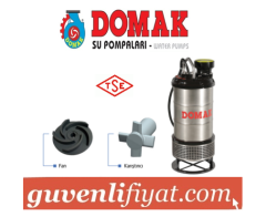 DOMAK ASGÇ407 5.5 HP 380V GÖMLEKLİ PASLANMAZ ÇELİK GÖVDELİ KARIŞTIRICILI DALGIÇ POMPA