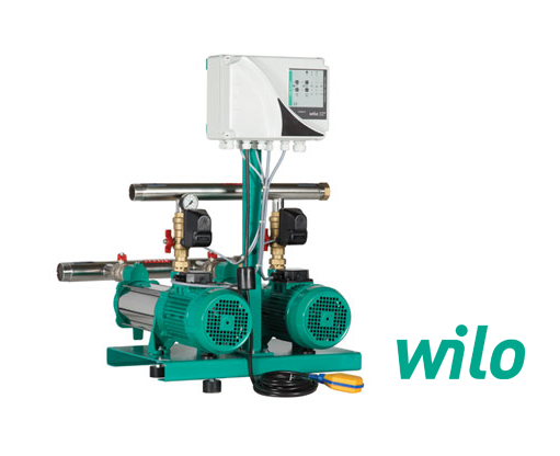 WİLO COE2-MSH 407 M - 2x3 HP 220V İKİ POMPALI YATAY MİLLİ HİDROFOR