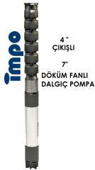 S 775/08 60 HP 4'' ÇIKIŞLI 7'' DÖKÜM FANLI DALGIÇ POMPA