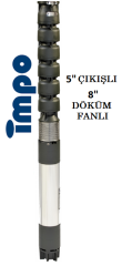 S 8090/12 - 110 HP 5'' ÇIKIŞLI 8'' DÖKÜM FANLI DALGIÇ POMPA