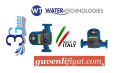 WATER TECHNOLOGIES R 25-70/130-M 1'' DİŞLİ TİP 3 HIZLI SİRKÜLASYON POMPA