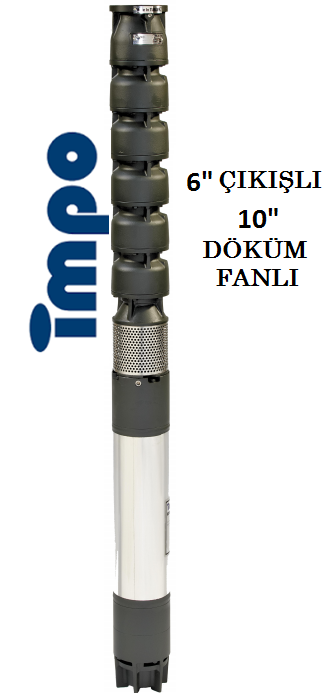 S 10180/07Z -  180 HP 6'' ÇIKIŞLI 10'' DÖKÜM FANLI DALGIÇ POMPA