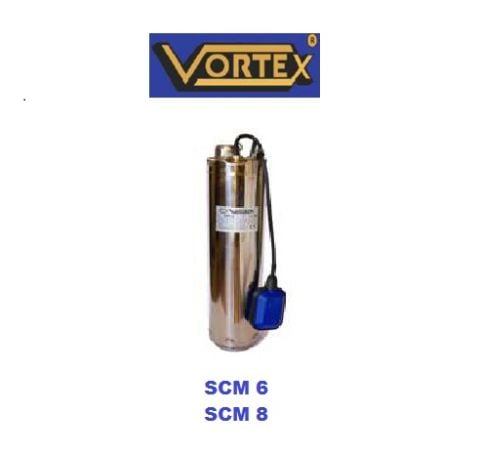 Vortex SCM 8  2Hp 220V Çelik Gövdeli Keson Kuyu ve Depo İçi Dalgıç Pompa (Noril Fanlı-Panolu, Açık Keson Kuyu) - Aisi 304
