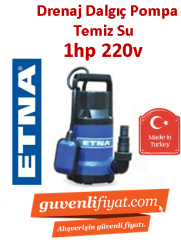 ETNA EFP-075 T 1hp 220v Plastik Gövdeli Drenaj Dalgıç Pompa