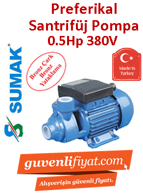 SUMAK SMT5 0.5Hp 380V Preferikal Santrifüj Pompa