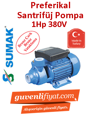 SUMAK SMT10 1Hp 380V Preferikal Santrifüj Pompa