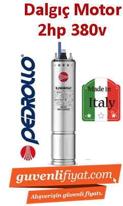PEDROLLO 4PD/2 2HP 380V Dalgıç motoru İtalyan Malı (motor)