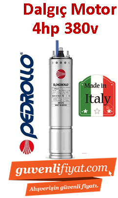 PEDROLLO 4PD/4 4HP 380V Dalgıç motoru İtalyan Malı (motor)