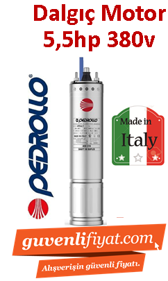 PEDROLLO 4PD/5.5 5.5HP 380V Dalgıç motoru İtalyan Malı (motor)