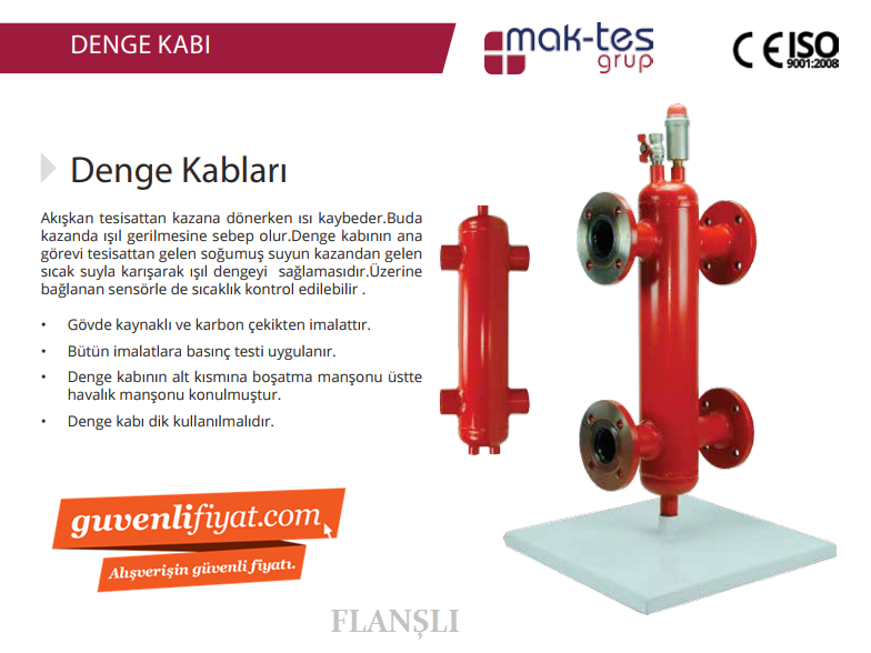 MT-DK15 Kcal/h 750.000 DN 150 6'' FLANŞLI DENGE KABI