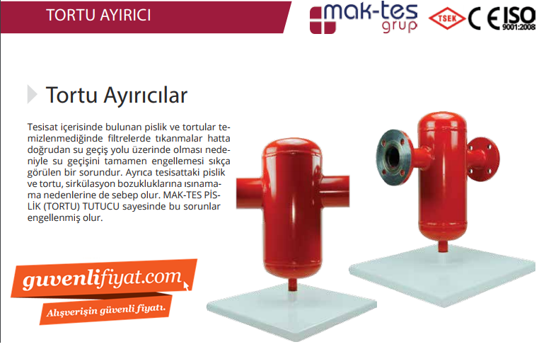 MT-TA02 MİNİ DN 32 11/4'' TORTU AYIRICI (DİŞLİ- MANŞONLU)