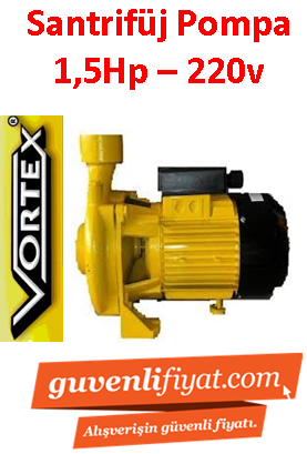 VORTEX NOVA 15M 1.5HP 220V Santrifüj Pompa