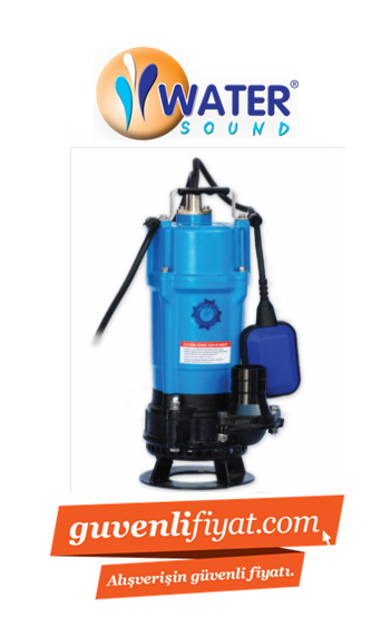 WATER SOUND FDM2.55 0.75 HP 220V ALÜMİNYUM GÖVDELİ KARIŞTIRICILI DOMESTİK ÇAMURLU SU DALGIÇ POMPA