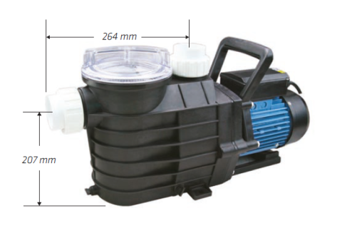 WATER SOUND - SUPA150T 1.5 HP 380V ÖN FİLTRELİ YÜZME HAVUZ POMPASI