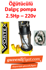 VORTEX CUT 1800 AF 2.5Hp 220V Öğütücülü Çelik Bıçaklı Fos. Dalgıç Pompa