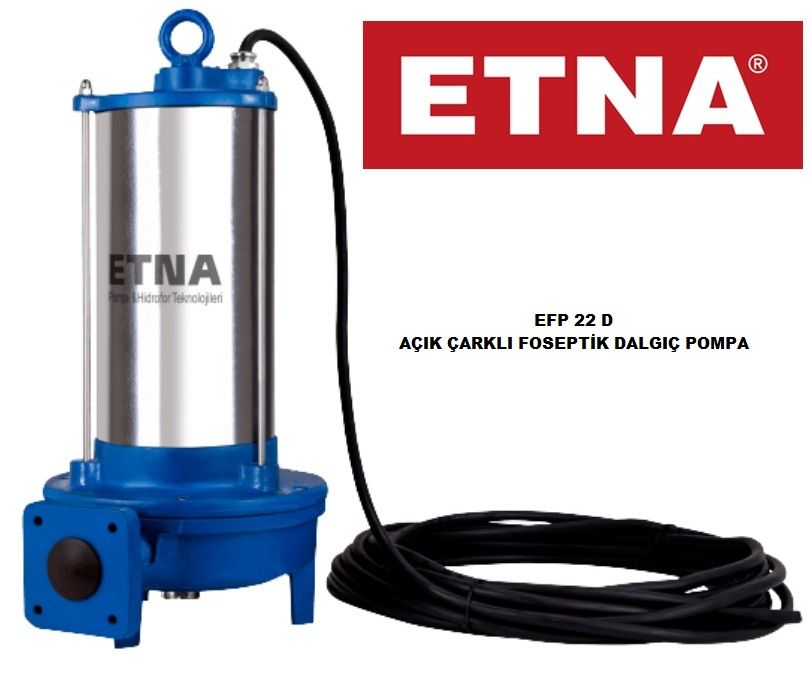 Etna EFP 22D     3Hp 380V  Açık Fanlı Foseptik Pompa