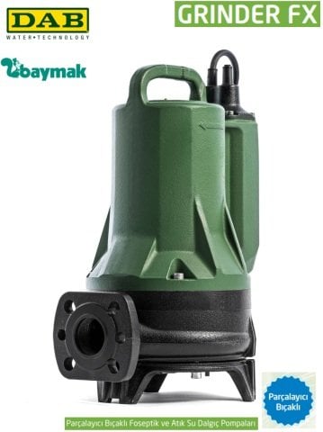 Dab GRINDER FX 15.11 T-NA 1.1kW 380V Parçalayıcı Bıçaklı Foseptik Atık Su Dalgıç Pompa