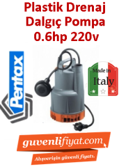 PENTAX DP 60 G 0.6hp 220v Plastik Drenaj Dalgıç Pompa