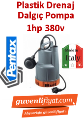 PENTAX DPT 100 G 1hp 380v Plastik Drenaj Dalgıç Pompa