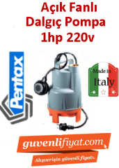 PENTAX DPV 100 G 1hp 220v Açık Fanlı Dalgıç Pompa