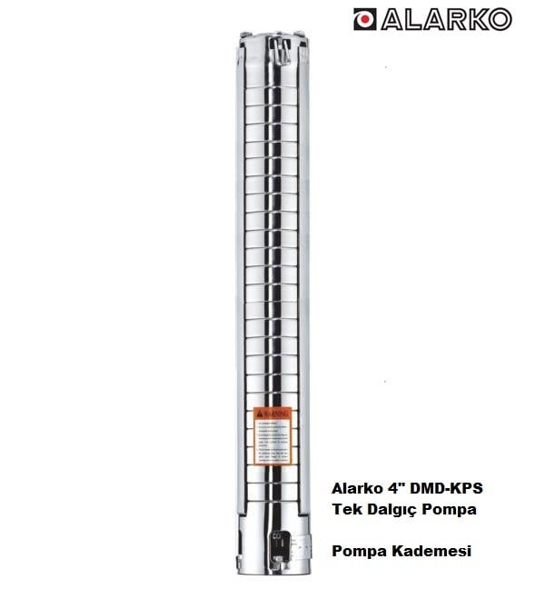 Alarko  4SP2/23     1.5Hp   4'' Paslanmaz Kademeli  Tek Dalgıç Pompa (Pompa Kademesi-KPS Serisi)