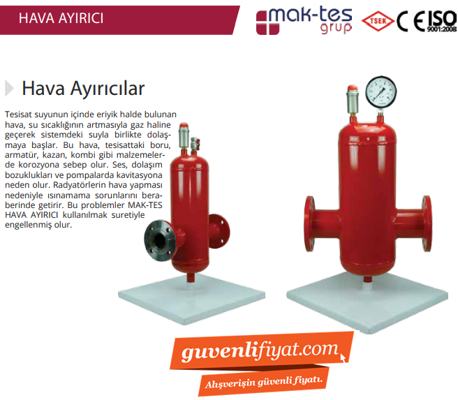 MT-HA08 - DN 50 2'' HAVA AYIRICI (KAYNAKLI)