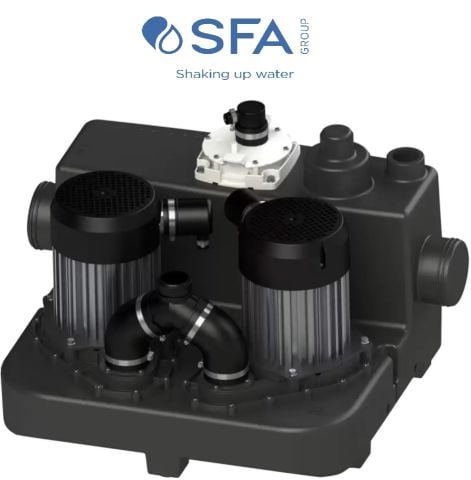 SFA SANICUBIC 2 GR HP ÇİFT POMPALI BIÇAKLI MONOFAZE ATIK SU GRİ VE FOSEPTİK SU TERFİ İSTASYONU