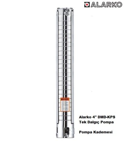 Alarko  4SP8/15     3Hp   4'' Paslanmaz Kademeli  Tek Dalgıç Pompa (Pompa Kademesi-KPS Serisi)