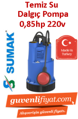 SUMAK SDF10  0.85hp 220v Plastik Gövdeli Drenaj Dalgıç Pompa