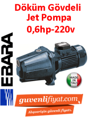 EBARA AGF 0.60 M 0.6hp 220V Döküm Gövdeli Jet Pompa