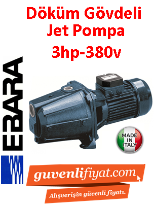 EBARA AGC 3.00 T 3hp 380V Döküm Gövdeli Jet Pompa