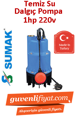 SUMAK SDF5/2 1hp 220v Yüksek İrtifalı Keson Kuyu Dalgıç Pompa