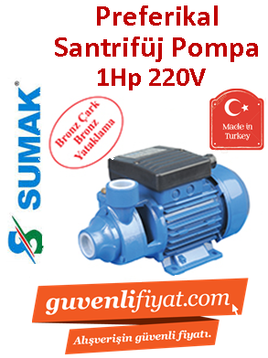 SUMAK SM10 1Hp 220V Preferikal Santrifüj Pompa