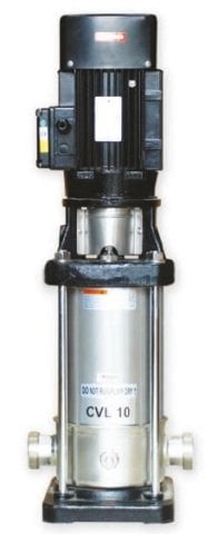 WATER SOUND CVL 3-10T -1 HP-380V- KOMPLE PASLANMAZ ÇELİK  DİK MİLLİ İNLİNE POMPA