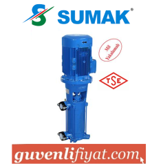 SUMAK SHT 34/4 7.5 HP 380W DÜŞEY MİLLİ KADEMELİ POMPA
