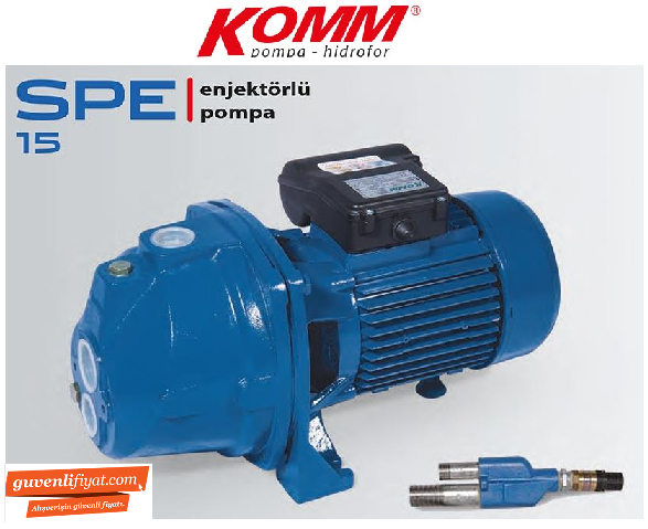 STAR SPE 15 M 1.5 HP 220V DERİNDEN EMİŞLİ ENJEKTÖRLÜ JET POMPA