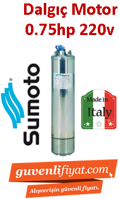 SUMOTO 0,75HP 220V Elektrik motoru İtalyan Malı (motor)