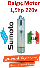 SUMOTO 1.5HP 220V Elektrik motoru İtalyan Malı (motor)