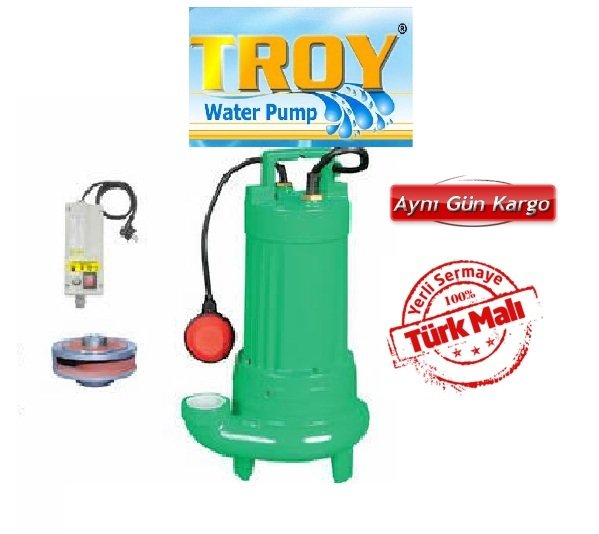 TROY HDF 2200 1600W AÇIK FANLI FOSEPTİK DALGIÇ POMPA