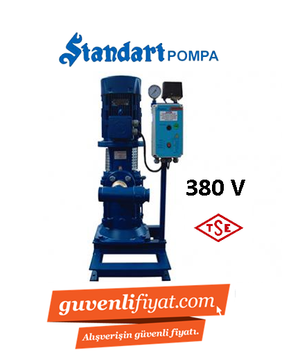 STANDART TH 1xSKM-V 32/5 10 HP 380V TEK POMPALI DÜŞEY MİLLİ HİDROFOR