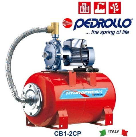Pedrollo CB1-2CPm 25/14B   1X1.5Hp 220V  Tanklı Paket Hidrofor