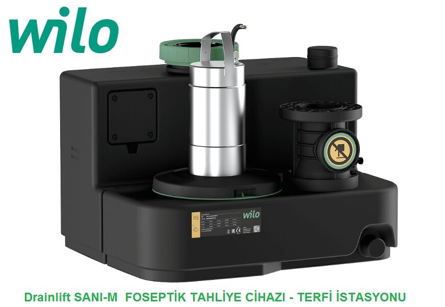 WİLO Drainlift SANI-M  M.16M/1   1.5kW 220V  ENTEGRE POMPALI  FOSEPTİK ATIK SU TAHLİYE İSTASYONU (ATIK SU TERFİ ÜNİTESİ)