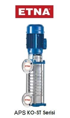 Etna APS KO-ST 20/9-11 15Hp 380V Komple Paslanmaz Çelik Dik Milli Çok Kademeli Santrifüj Pompa