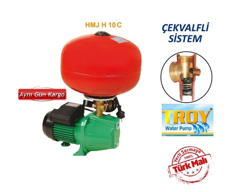 TROY HMJ H 10 C 220V 1 HP PAKET HİDROFOR ( 4 KAT 4 DAİRE)